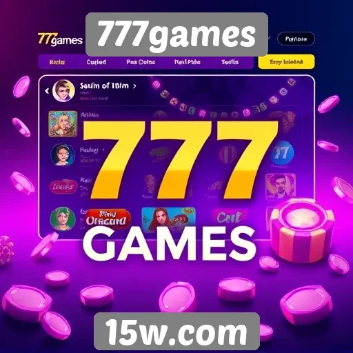 Interface do usuário do 777games é intuitiva e acessível